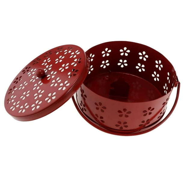 Portabobinas Movible Para Mosquitos Porta- Metálico Para Ø 14 Cm rojo