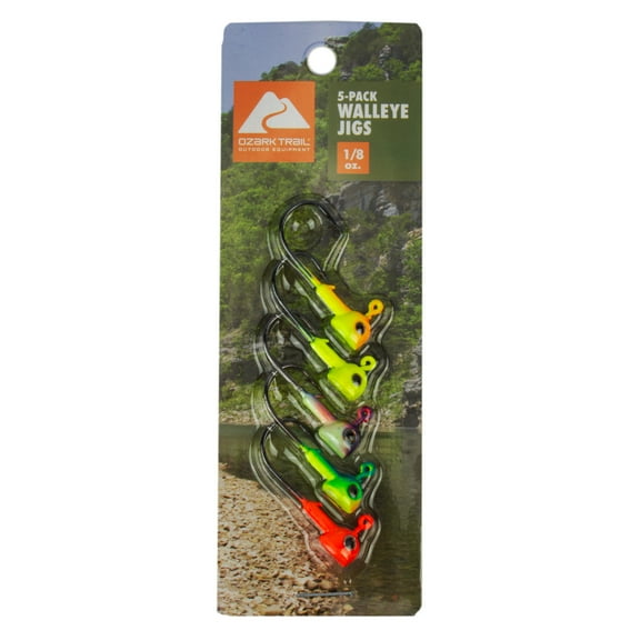 Ozark Trail Walleye Fishing Jig Heads 1/8 oz