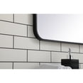 thumbnail image 5 of Soft corner metal rectangular mirror 22x40 inch in Black, 5 of 5