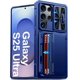 thumbnail image 1 of Funda de teléfono Vizvera para Samsung Galaxy S25 Ultra con cartera azul, 1 of 9