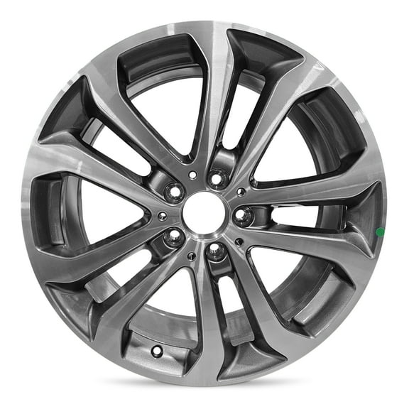 For 2016-2019 Mercedes-Benz GLE-Class 19 Inch Machined Face with Painted Inlay Gray Aluminum - New OEM Rim - Road Ready Car Wheel