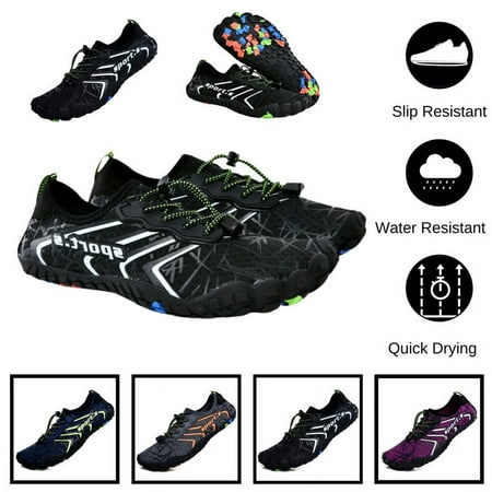 

The Perfect Part Non Slip Barefoot Water Shoes for Men & Women-Space Black