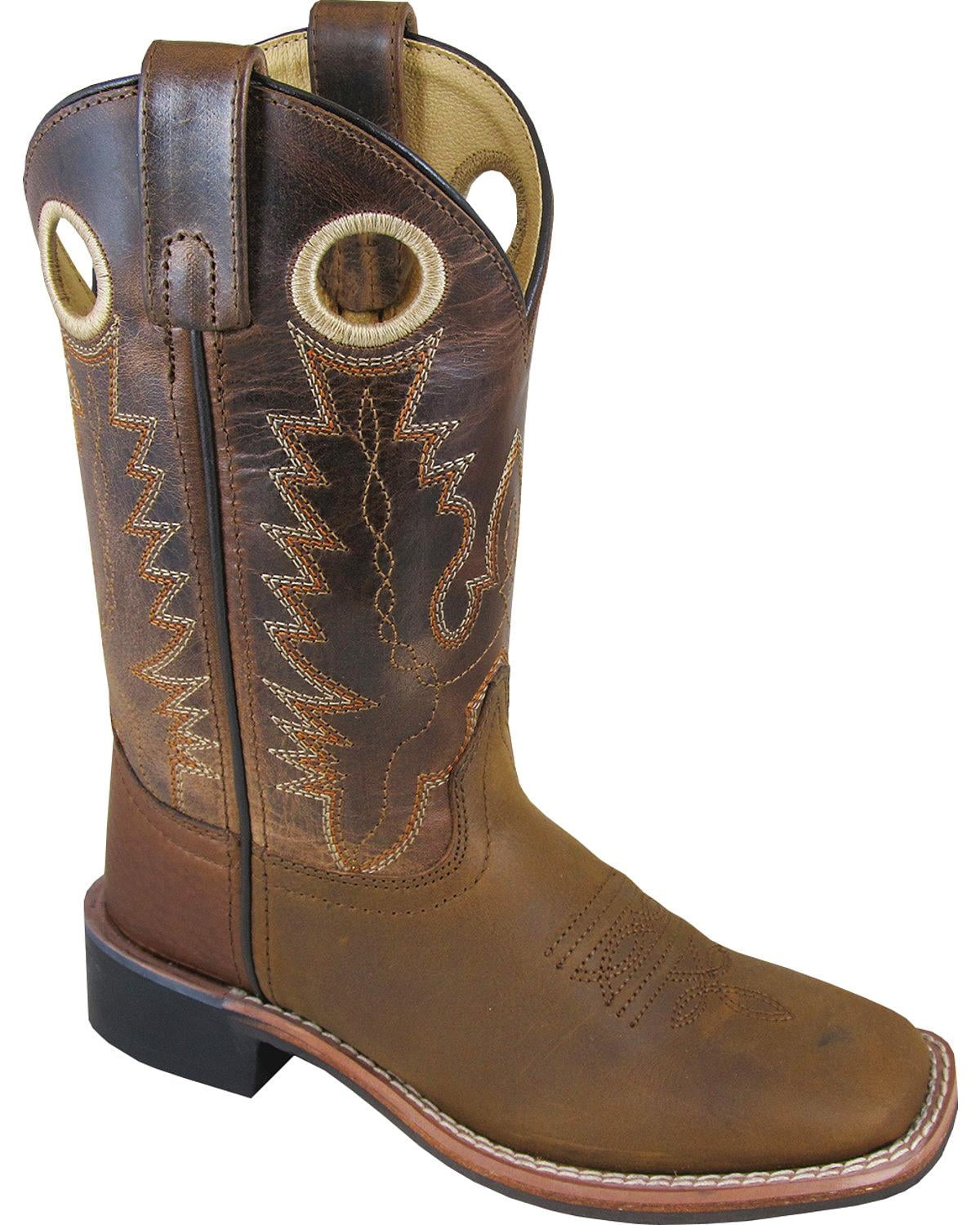 Smoky Mountain Boys Chocolate Landry Pull On Boot Square Toe
