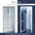 thumbnail image 6 of Soraya 65" x 22" Full-length Rectangular Frameless Anti-Fog Plug-in/Hardwire Aluminum Front-lit Tri-color LED Freestand/Hang Mirror with Smart Touch Control, 6 of 8