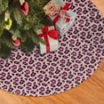 thumbnail image 2 of XMXY Halloween Christmas Tree Skirt, Stylish Leopard Fashion Purple Holiday Party Indoor Decorations Ornaments, 36 Inch, 2 of 5