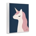 thumbnail image 3 of Stupell Industries Bohemian Relaxed Unicorn on Blue White Framed Giclee Art, 24 x 30, by Jessica Beck, 3 of 8