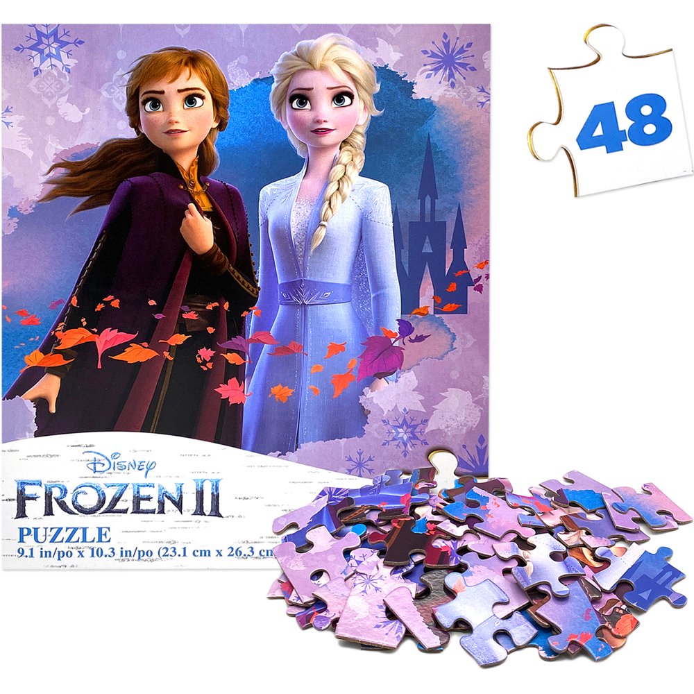 Disney Frozen 2 Puzzles in Box for Kids, 48 Pieces