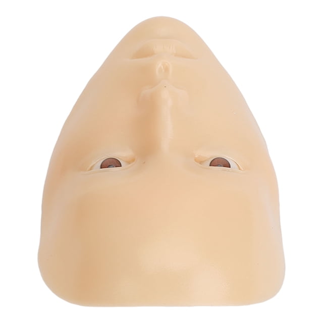 5D Silicone Full Face Makeup Practice Face Makeup Practice Panel Reusable Makeup Practice Mannequin Face For Makeup Artists And Makeup Beginners