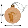 thumbnail image 6 of Guess What Cat Butt Wood Christmas Tree Holiday Ornament, 6 of 6