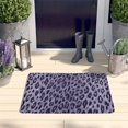 thumbnail image 2 of Leopard Pattern Purple Flannel Non Slip Door Rugs,Washable Door Mats Indoor,Decorative Door Mats,Dirt-Resistant and Absorbent Doormat for Entrance,Bedroom,Kitchen,Bathroom,23.5x16in(60x40cm), 2 of 5