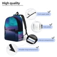 thumbnail image 4 of Lsque Night At Lake Aurora Pattern Canvas Daypack, Durable Backpack, High-quality Versatile Backpack,Vintage Compact Backpack-Small, 4 of 6