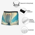 thumbnail image 3 of Kdxio Men's Boxer Briefs with Sunshine Cute Winged Cat Print - Comfortable and Breathable Underwear for Everyday Wear, 3 of 5