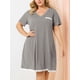 thumbnail image 2 of RoDe Dormir Camisón De Lunares ManCorDe Noche TalGrande PaMujer Gris XL, 2 of 6