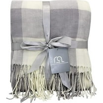 Buffalo Plaid Throw Blanket by Contempo Lifestyles ��������� 50 x 60 Inch Decorative Classic Blanket ��������� Comfortable and Ultra-Soft ��������� Ideal for Living Room, Couch, Travelling, Red