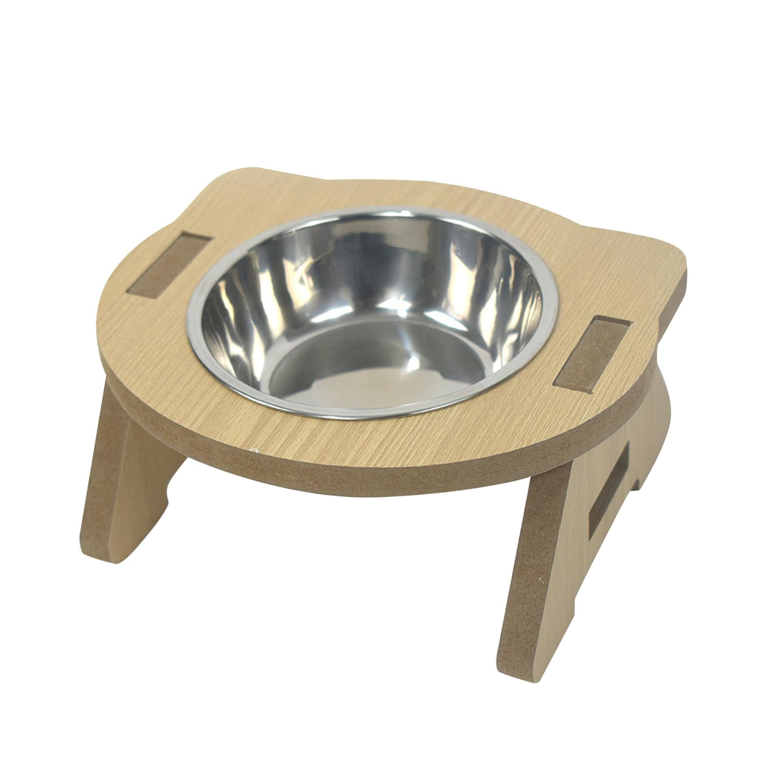 TOOYFUL Cat Bowl,Food and Water Pet Bowls,Raised,Portable,Stainless Steel,Pets Dish Feeding Bowl,Dog Cat Food Bowl,for Cats and Puppy single bowl
