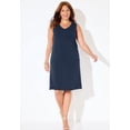 thumbnail image 2 of Catherines Women's Plus Size Mesh Flyaway Sheath Dress, 2 of 6