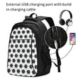 thumbnail image 2 of Balery Soccer Print USB Charging Backpack for Men and Women - Water-Resistant, Anti-Theft Laptop Backpack with USB Port for Travel, Work, School, and College, 2 of 7