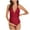 Red, variant on Jamicy Maternity One Piece Swimsuits Summer Beach Wear Maternity Swimsuits One Piece V-Neck Pregnancy Swimwear Halter Maternity Bikini