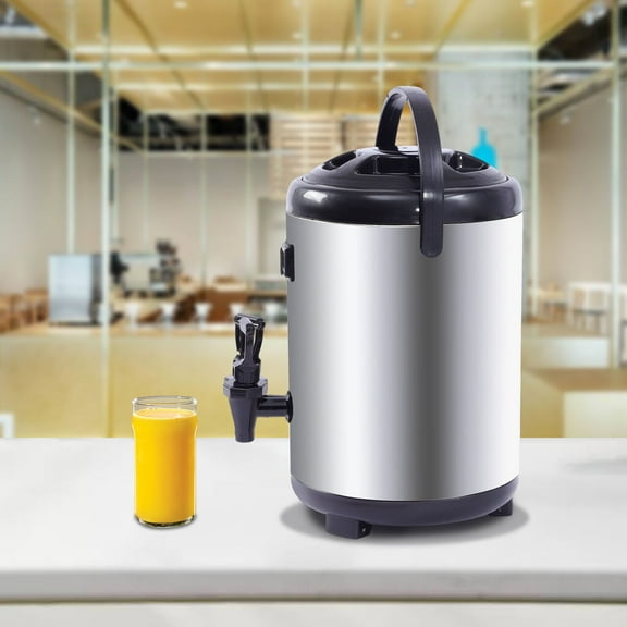 8L 304SS Insulated Thermal Hot & Cold Beverage Coffee Tea Dispenser with Spigot