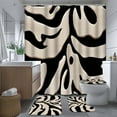 thumbnail image 7 of 4 Pcs White Lemon Bathroom Shower Curtain Sets with Rugs, Fresh Leaves Leaf Slice Green Summer Yellow Bathroom Sets with Shower Curtain and Rugs, Bathroom Decor Sets with Mats and Towels, 7 of 7