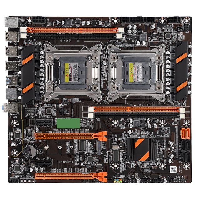 Placa base de escritorio con dos conectores traseros integrados, 2 x USB 3.0/tarjeta LAN Gigabit X79 con cable SATA
