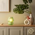 thumbnail image 4 of Mushroom Lamp – Table Lamp, Modern Dimmable LED Night Light for Bedrooms, Kids Rooms, Bedside Nightstands, Living Room and Kitchen Decor – Pretty Desk Light, E26 Socket w 120V Bulb (Green), 4 of 10