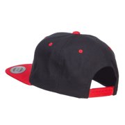 Glam Embroidered Two Tone Snapback - Black Red OSFM