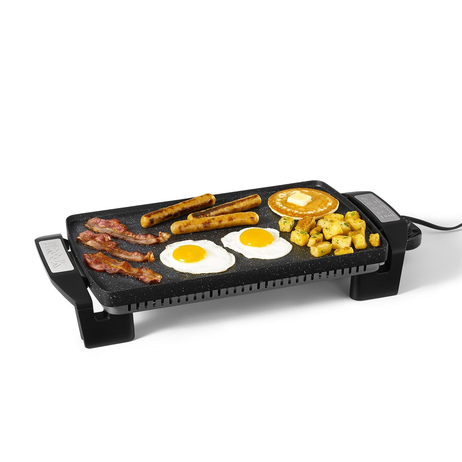 Starfrit The Rock Electric Cooking Grill with Reversible Plate