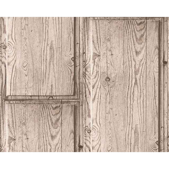 DecoWorld 2 - Beige Naturel, Rouleau de Papier Peint Brun, Accent Moderne de Décoration Murale