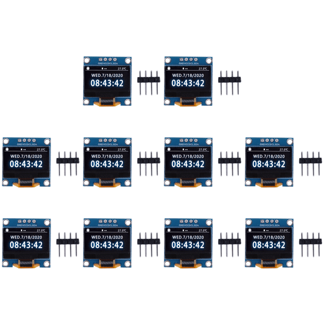 Módulo OLED de 0,96 pulgadas, controlador IIC 128x64 SSD1315 de 4 pines para Arduino (pantalla blanca)