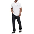 thumbnail image 2 of INSPIRE CHIC Men's Linen Chest Pocket Short Sleeve Casual Hawaiian Beach Polo Shirts M White, 2 of 6