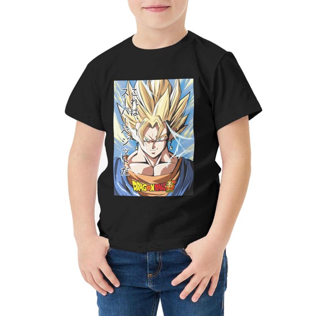 Camiseta Algodón de DBZ para niños