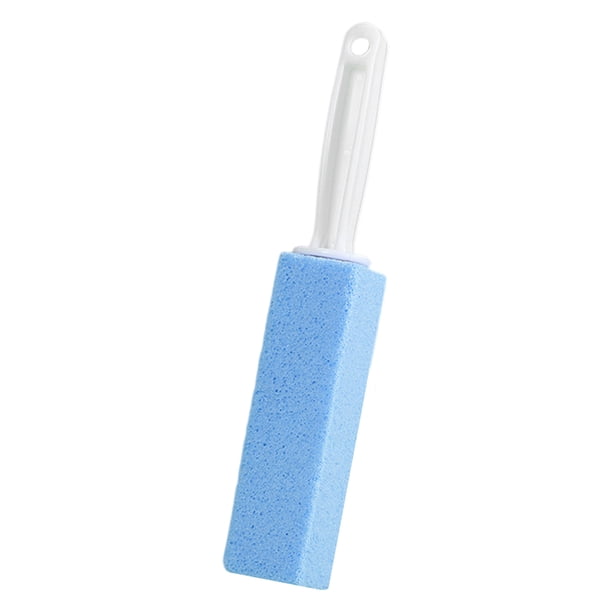 Piedra pómez para inodoro, elimina manchas de agua dura, depósitos de calcio, mango largo, agarre ergonómico, limpiador de inodoros