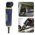thumbnail image 3 of Right Angles Drills Driver, Powerful Magnet Right Angle Drill Attachment Yellow Blue  for Woodworking Tool, 3 of 7