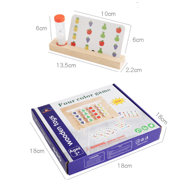 Boîte de tri Montessori- BOIS - A partir de 3 ans – puzzlesetcie