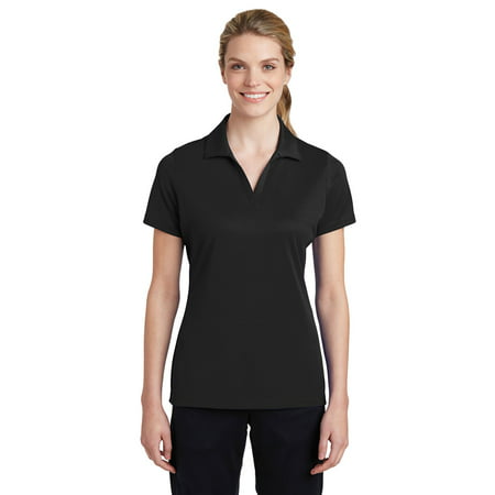 Sport-Tek Women's Breathable Polo Shirt_Black_L (Best Women's Polo Shirts)