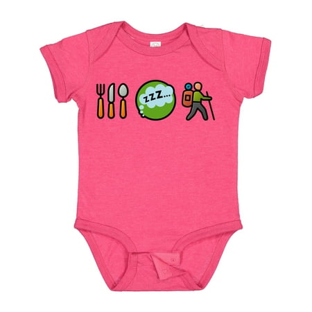 

Inktastic Hiking Eat Sleep Hike Gift Baby Boy or Baby Girl Bodysuit