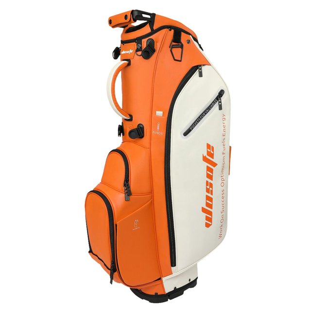 Bolsa de golf con soporte para palos de golf Strade Fareast Limited ligera Naranja 90 cm x 65 cm x 23 cm