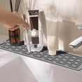 thumbnail image 5 of Silicone Drainage Mat Narrow Edge Kitchen Countertop Drying Pad, Non Slip Heat Resistant Dish Drying Mat for Sink Counter Bar, Reusable Water Draining Kitchen Accessory for Daily Use, 5 of 6