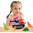 thumbnail image 1 of Juguetes apilables con dinosaurios HUOGUO para niños de 3 a 5 años, 1 of 5