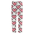 thumbnail image 4 of Fgvctg Men's Valentine's Day Pajamas Plus Size Wide Leg Sleepwear Pajama Pants Casual Love Heart Graphic High Waisted Pjs Fall Spring Drawstring Lounge Pants with Pockets Vermilion S, 4 of 4