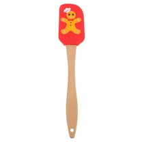 PENIKOKO Kitchen Baking Spatula Cake Spatula Red Silicone Heat-resistant Utensils 1Pack