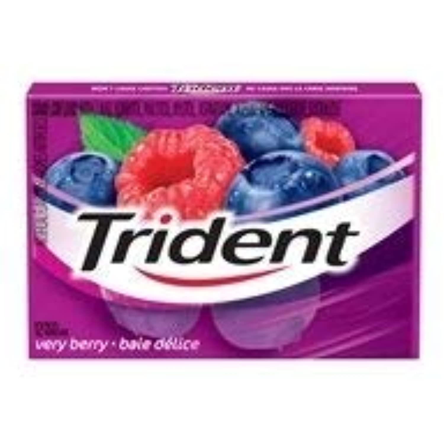 Trident Sugarfree Pellet Gum 12 Count 12 Pack Very Berry