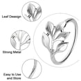 thumbnail image 2 of 30Pcs Leaf Napkin Rings Set,Metal Napkin Ring Holders Buckles for Table Decorations,Napkin Holders for Cloth Napkins, 2 of 6