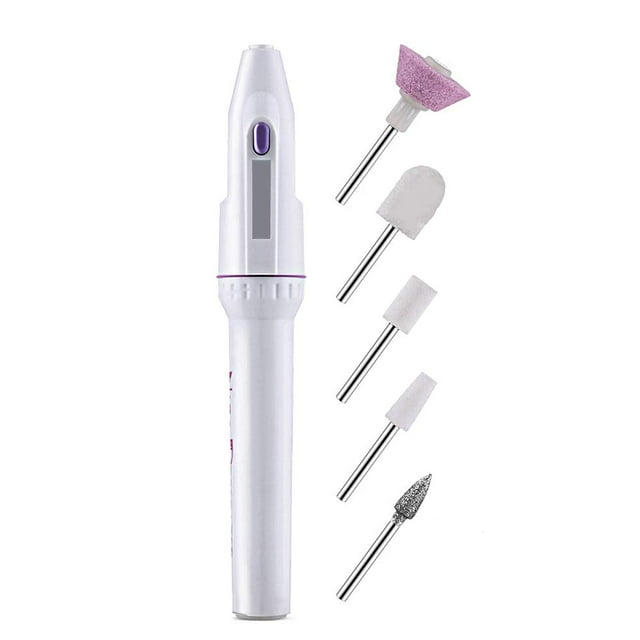 Mini taladro portátil para uñas, removedor de gel acrílico, herramientas para uñas, máquina pulidora de uñas, cuidado de uñas con forma de bolígrafo, sistema para pulir, arreglar y pulir uñas en casa MFZFUKR HMHZ171
