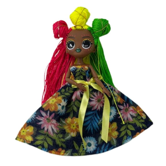 Doll Clothes Superstore Flower Flowing Dress Compatible With LOL OMG Fashion Dolls