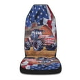 thumbnail image 3 of Farm Tractor American flag Seat Covers Cars, ​Car Truck SUV 2 Piec, 3 of 5