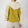 thumbnail image 5 of NOLDARES Womens Oversized Hoodies Fleece Sweatshirts Long Sleeve Sweaters Pullover Fall Winter Outfits(Yellow,M), 5 of 8