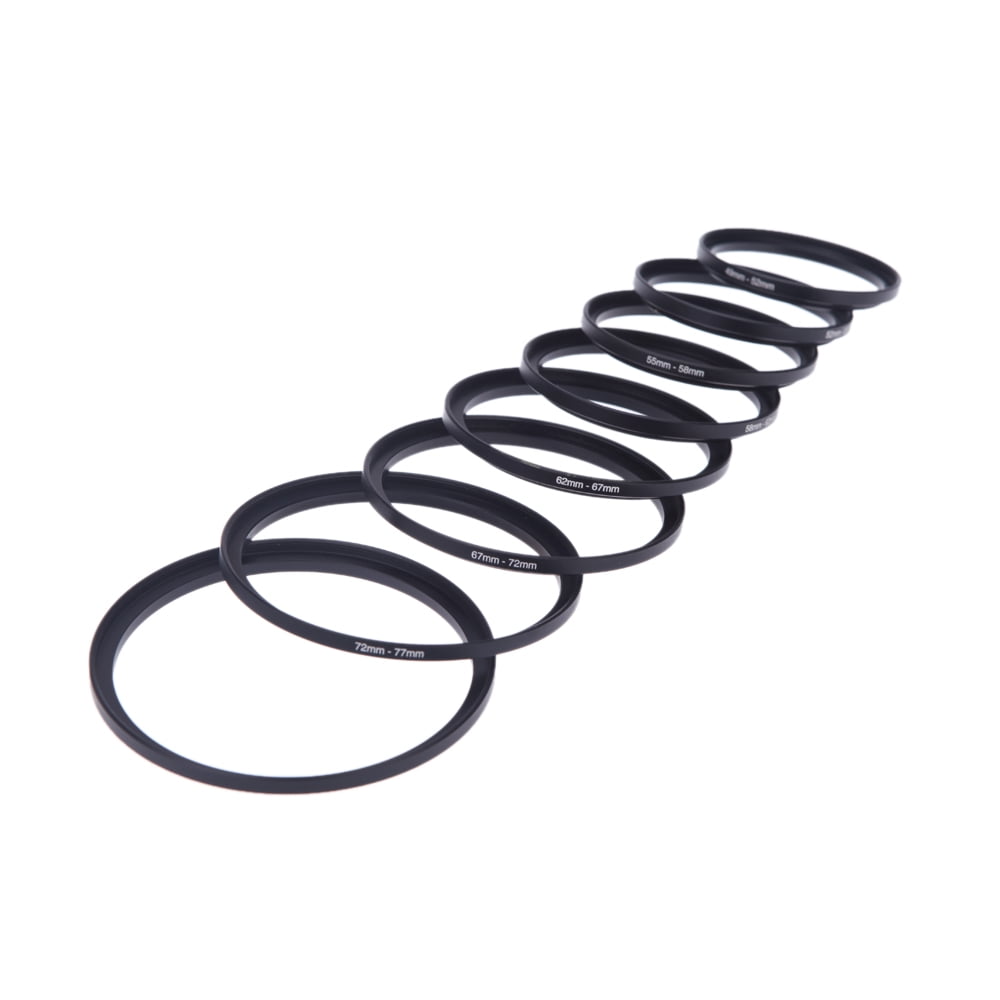 8pcs Filter Step Up Rings Adapter 495255586267727782mm 49mm82mm