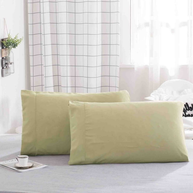 Body Pillowcase, Staron 2026 Cooling Breathable Pillow Cover, Temperature Regulating Full-Length Pillowcase for Night Sweats 2pc Set Velvet Soft, Green